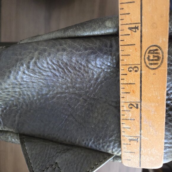 EUC DULUTH TRADING CO LIFETIME LEATHER PREMIUM FULL GRAIN COWHIDE BACKPACK GREEN - Picture 10 of 16